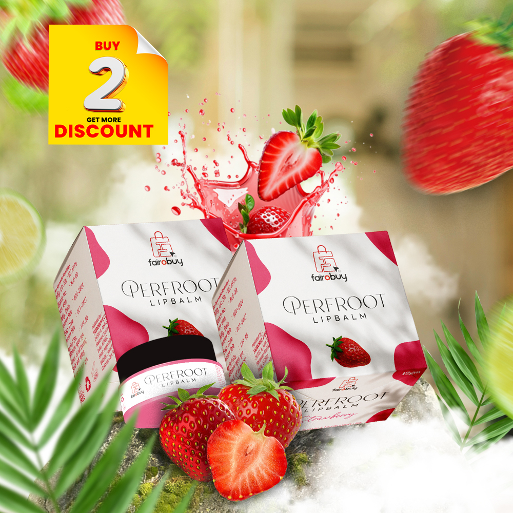 Perfroot Strawberry Lipbalm 12gm (Pack of 2)